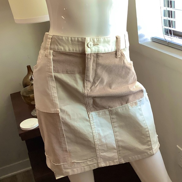 Pilcro and the Letterpress Dresses & Skirts - Pilcro and the Letter Press Patchwork Mini Skirt